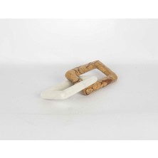 Mikasa Moor Beyaz Kahverengi Dekor Zincir 24X10X5CM