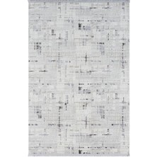 Karmen Halı Tokyo TK005G Gri Halı Antrasit Detaylı Modern Akrilik Halı Kaymaz Taban Tozuaz Salon Halısı Koridor