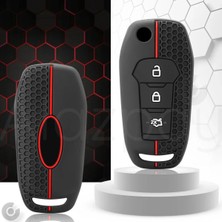 Alazpay Ford Mondeo Kuga Focus Fiesta Puma Ranger Ecosport B Max C Max S Max Silikon Desenli Anahtar Kılıfı