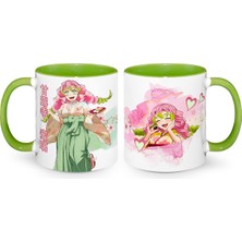 Define Moyas Demon Slayer Mitsuri Porselen Kupa Bardak – Anime Tasarım – Çift Taraflı Baskı