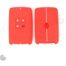 Alazpay Renault Clio 5 Megane E-Tech Austral Koleos Kadjar Captur Zoe Silikon Desenli Anahtar Kılıfı