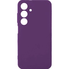 Akare Galaxy S24 Kılıf Akre Biye Silikon-Mor