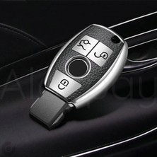 Alazpay Mercedes A B C E S G Serisi Gl Gla Glc Cla Cls Amg Deri Görünüm Tpu Anahtar Kılıfı