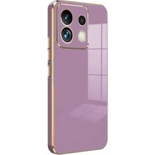 Buğz Newface Xiaomi Poco M6 Pro 4g Kılıf Volet Silikon - Mor