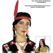 Neva Prime Tüylü Örgülü Hint Peruğu Kızılderili Peruğu (5361)