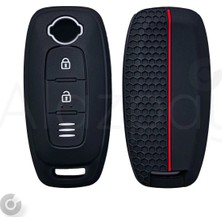 Alazpay Nissan Trail Juke Qashqai Silikon Desenli Anahtar Kılıfı