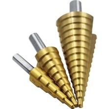 Combat 3lü Set Paslanmaz Kademeli Matkap Ucu Sac Delme Uç Sac Delgi Set