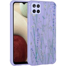 Akare Galaxy M33 Kılıf Simli Desenli Kamera Korumalı Parlak Akre Popy Kapak-Dallar