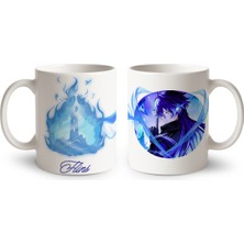 Define Moyas Genshin Impact Flins Porselen Kupa Bardak – Anime Tasarım – Çift Taraflı Baskı – Parlak Yüzey