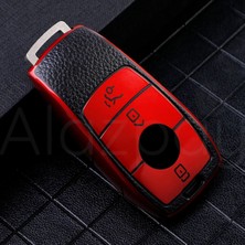 Alazpay Mercedes A B C E S G Serisi Cla Cle Gls Gla Glb Glc Amg Deri Görünüm Tpu Anahtar Kılıfı