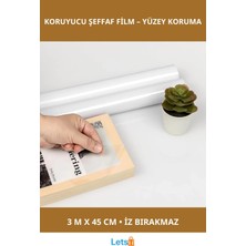 Letsii Suya Dayanıklı Eşya Koruyucu Şeffaf Film 3 Metre x 45 cm