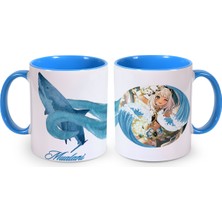 Define Moyas Genshin Impact Mualani Porselen Kupa Bardak – Anime Tasarım – Çift Taraflı Baskı – Parlak Yüzey