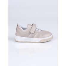 World Kids 2097 Hakiki Deri Spor Ayakkabı F. Bej - 31