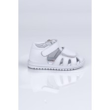 Mini Angel K.1928 Hakiki Deri Sandalet I.b. Beyaz - 22