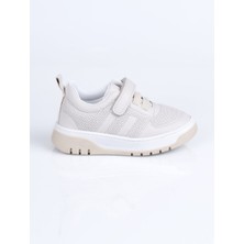 World Kids 2097 Hakiki Deri Spor Ayakkabı P. Bej - 28