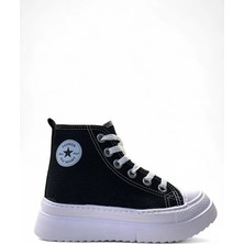 Mini Angel K.903 Keten Bilekli Spor Ayakkabı F. Siyah - 36