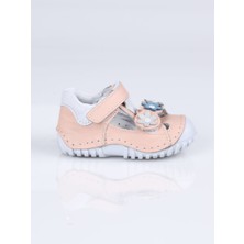Teo Kids T.06 Çiçekli Ayakkabı I. Pudra - 19