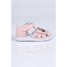 Mini Angel K.1928 Hakiki Deri Sandalet I.b. Pudra - 21