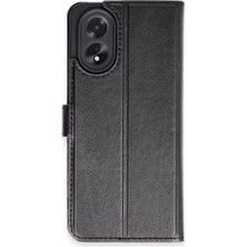 Eco Port Oppo A38 Kılıf Trend S Plus Kapaklı Kılıf - Siyah