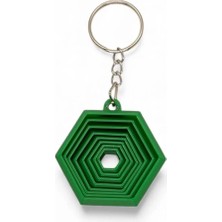 Sağlıkçı Shopping Altıgen Fidget Temalı Stres Giderici Anahtarlık Çanta Süsü Charm Aksesuarı