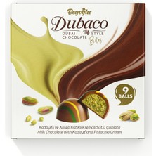 Beyoğlu Dubaco Çıtır Kadayıflı ve Antep Fstık Kremalı Dubai Topları 9'LU(99GR.)