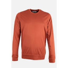 HC MEN CLASSIC Erkek Kiremit Bisiklet Yaka Sweatshirt