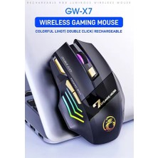 Imice Gw-X7 7 Tuşlu Sessiz 2.4g Wireless Bluetoothlu Şarj Edilebilir Kablosuz Gaming Mouse