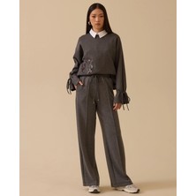 Seçil Bağcıklı Bol Paça Pantolon