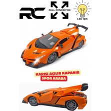Trendzone Uzaktan Kumandalı Full Fonksiyon Şarjlı Işıklı Kapı Bagajı Açılır Kapanır Rc Lamborghini Spor Araba