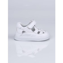 World Kids 7710 Hakiki Deri Ilk Adım Ayakkabı Beyaz - 21