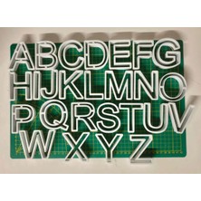 Flexilab Creative A'dan Z'ye Harf Kurabiye Kalıbı Seti – Alfabe Şekilli 3D Baskı Büyük Harf Kalıplar | Pasta, Şeker Hamuru, Fondan ve Kurabiye Için Kullanıma Uygun