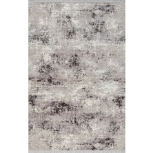 Karmen Halı Tokyo 1701 Gri Halı Antrasit Detaylı Modern Klasik Desen Akrilik Halı Kaymaz Taban Tozuaz Salon Halı