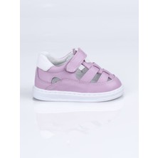 World Kids 7710 Hakiki Deri Ilk Adım Ayakkabı Lila - 22