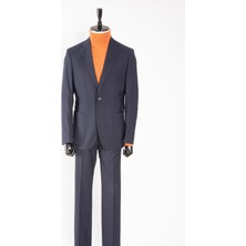 Erkek Mono Yaka Jogger Pantolonlu Spor Takım Elbise Lacivert