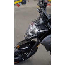 Moto Üçel Cfmoto  Nk 250 Uyumlu Pleksi Far Koruma