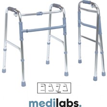 Medilabs Walker  Ergonomik Tutmaçlı Ayarlanabilir Yürüteç