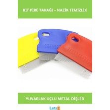 Letsii Nazik Metal Dişli Kedi Köpek Için Bit Pire Tarağı
