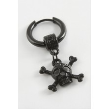 Bijuteri Net Kuru Kafa Erkek Çelik Küpe