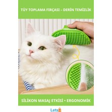 Letsii Yumuşak Silikon Evcil Hayvan Tüy Toplama Fırçası 25.5 cm