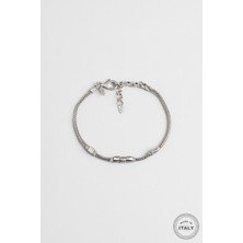 So CHIC Dareon Italyan 22 cm Gümüş Erkek Zincir Bileklik