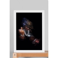 Satürn Design Future Çerçeveli Tablo Rapçi Hip Hop - Estetik Poster