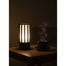 Designobee Metris - Modern Masa ve Gece Lambası – Ambiyans Lambası, Dekoratif LED Abajur, E14 Duy