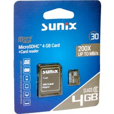 Elixem Hafıza Kartı 4 GB 200X Up To Mb/s Class 10 MicroSHDC