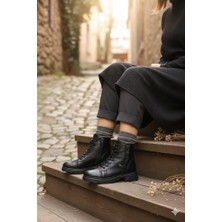 Mehmet Mete 1180 Rahat Sıcak Astar Kaymaz Taban Yumuşak Hakiki Deri Kadın Bot