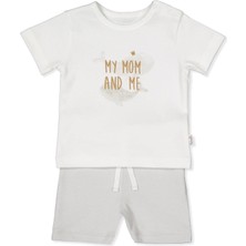 Bebetto Interlok Şortlu Pijama Takımı 2li (Whales) Gri