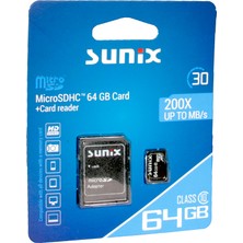 Elixem Hafıza Kartı 64 GB 200X Up To Mb/s Class 10 MicroSHDC