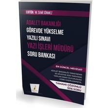 Pelikan Tıp Teknik Yayıncılık Gys Adalet Bakanlığı Görevde Yükselme Yazılı Sınavı Yazı Işleri Müdürü Soru Bankası