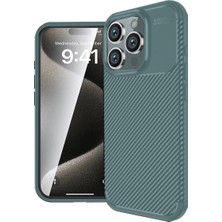Eco Port Iphone 16 Pro Max Kılıf Auto Focus Karbon Kapak - Koyu Yeşil