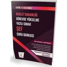 Pelikan Tıp Teknik Yayıncılık Gys Adalet Bakanlığı Görevde Yükselme Yazılı Sınavı Şef Soru Bankası