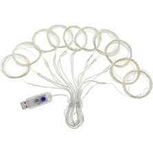 Lebron Peri LED Perde Işıkları USB Uzaktan Kumanda 8 Mod